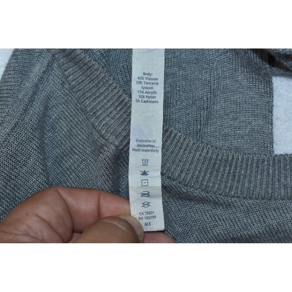 Lululemon Bring It Backbend Women's Sweater Size 6 Gray Long Sleeve Thumbholes - Picture 10 of 12